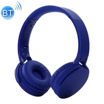 Casque Bluetooth sans Fil Pliable Son Stéréo Mains Libres Entrée Jack Bleu YONIS