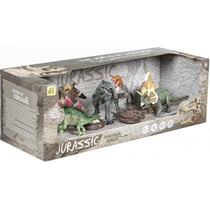 Coffret de 6 dinosaures + 2 accessoires - figurine - animaux prehistorique - dino