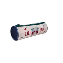 Trousse ronde – Beige – LILI LOU – 1 compartiment