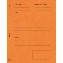 Paquet de 25 dossiers de plaidoirie Pour/Contre carte lustrée 25x32cm - Orange - x 5 - Exacompta