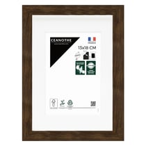 Cadre photo Wild ébène 13x18 cm avec passe-partout 9x13 cm
