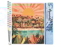 Peinture par Numéro Figured'Art - Lever de soleil à Bali - Kit de Loisir Créatif DIY Numéro d'Art Complet - 40x50cm sans châssis en bois