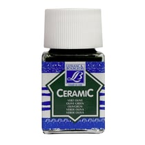 Peinture pour céramique - Vert olive - Lefranc Bourgeois - Flacon de 50ml