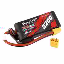 Batterie Lipo 2S1P 2200mAh 7.4V 60C prise XT60