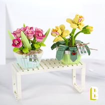 Jeux De Construction - Loz - Les Petits Pots - Orchidées Et Tulipes -