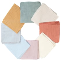 Set 50 carrés gaze de coton – Coupons patchwork couture créative DIY