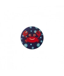 Carte de 3 boutons Crabe à queue 12mm - Prym Bleu