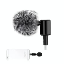 Microphone Omnidirectionnel Ajustable Haute Qualité Pour Smartphone Noir YONIS