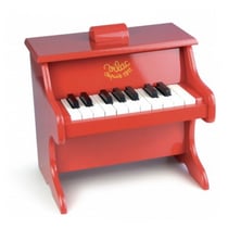 Piano rouge 18 touches avec partitions