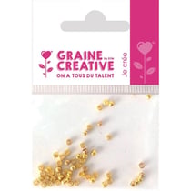 Graine Créative - Perles à écraser (Plombs) 2mm 60 pièces - Doré