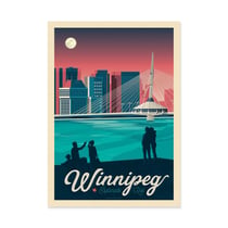 Affiche 50x70 cm - Winnipeg - Olahoop Travel Posters