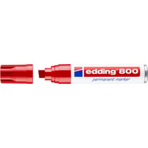 Marqueur permanent pointe biseautée 4-12 mm - Edding - Rouge - 800