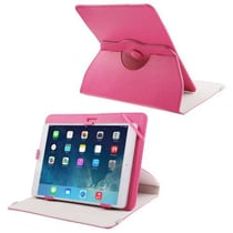 Housse Tablette Protection Intégrale 9.7 Pouces Étui Support En Simili Cuir Rose YONIS