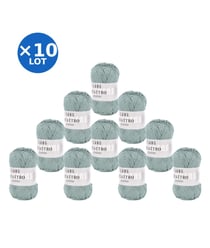 Lot de 10 pelotes QUATTRO de Lang Yarns – 500 g de coton mercerisé 72 Bleu