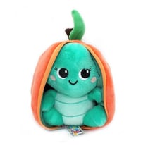 Peluche - LES DÉGLINGOS - Peluche Flipetz Tortue Pêche - 2 en 1 transformable - Couleur pêche - Dès 1 mois