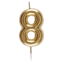 Bougie Or - Chiffre 8