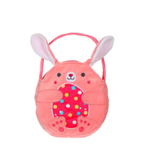 Peluche - Bonbonnière Œuf Coloré en peluche - Rose - 16 cm