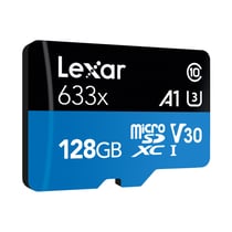 Carte micro SDXC 128GO 633X Lexar avec adaptateur