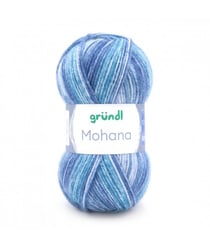 Mohair à tricoter MOHANA - Gründl - certifié Oeko-Tex 8 Bleu