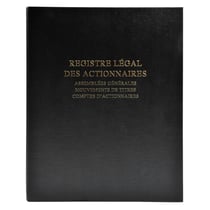 Registre des actionnaires 100 feuillets - Noir - Le Dauphin