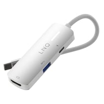 LinQ Hub 3-en-1 HDMI USB-C Power Delivery 140W 5Gbps Gris