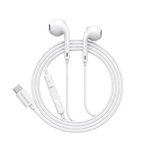 Mayaxess Écouteurs Filaires USB-C avec Micro intégré pour Fairphone 4 Blanc