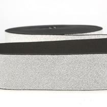 Elastique métal 40mm argent au mètre