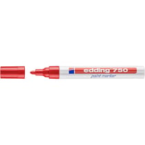 Marqueur Peinture 750 Rouge Pointe Ronde 2-4 mm EDDING