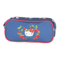 Trousse scolaire Hello Kitty – Bleu/Rouge – STRAWBERRY – 2 compartiments