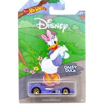 Vehicule disney : daisy scoopa di fuego voiture violette - hot wheels - voiture miniature 1:64 collection mickey 90eme - mattel - gdm57