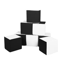 Lot cubes XXL mousse 8 pcs noir - blanc
