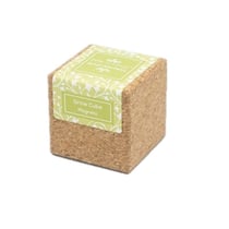 Cube en liège aimanté avec fleur Pensée à germer bio
