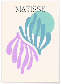 Affiche Matisse 'Composition Botanique' – Motifs naturels | A3 : 29,7x42cm