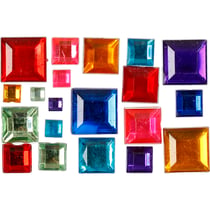 Pierre de strass, dim. 4-10 mm, 1300 pièces/ 1 Pq.