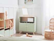 Buffet MDF Vert clair LACKEY - Beliani