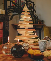Sapin en Bois - 40cm - Mon Sapin Woody
