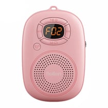 Mini Enceinte Bluetooth Portable Subwoofer Audio 77g ABS 500mAh 8h Autonomie 10m Distance 3W LED MP3 WAV Rose YONIS