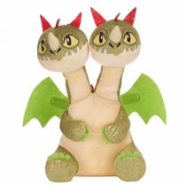 Peluche barf et belch dragon vert 23 cm - peluche licence dragons