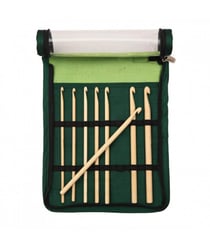 Set de 8 crochets n°3,5 à 8 Bamboo - Knitpro Vert