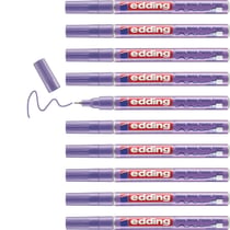 Lot de 10 marqueurs peinture brillante - EDDING - Violet métallisé - Pointe 0,8 mm