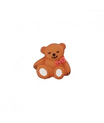 Carte de 2 boutons Ourson à queue 19mm - Union Knopf Camel Marron