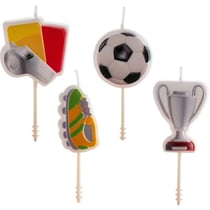 4 Bougies 2D Anniversaire Football