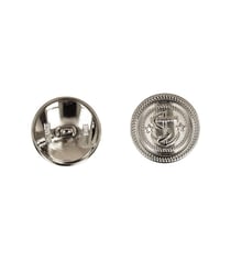 Lot de 3 boutons métal ancre argent