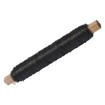 Fil à lier des fleurs bobine en bois 0,5 mm - noir