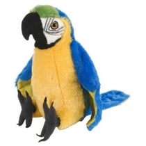 Peluche perroquet ara bleu et jaune 42 cm - cuddlekins - wild republic - 12248