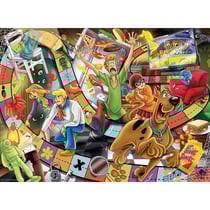 Puzzle xxl jeu de piste avec scooby-doo 200 pièces - collection dessin animé - ravensburger - 132805