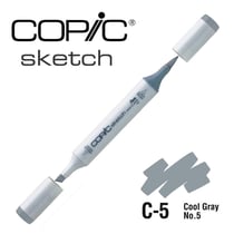 Copic - Marqueur à l'alcool Copic Sketch C5 Cool Gray No.5