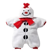Combinaison pilote bonhomme de neige 35/46 cm - heless - habit poupon - vetement poupee (h02)