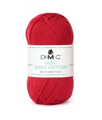 Coton à tricoter 100% Baby Cotton - DMC - certifié Oeko-Tex 789 Rouge