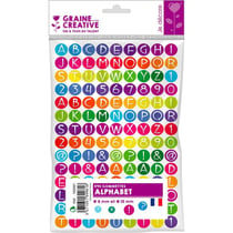 Graine Créative - Gommettes Alphabet x 594